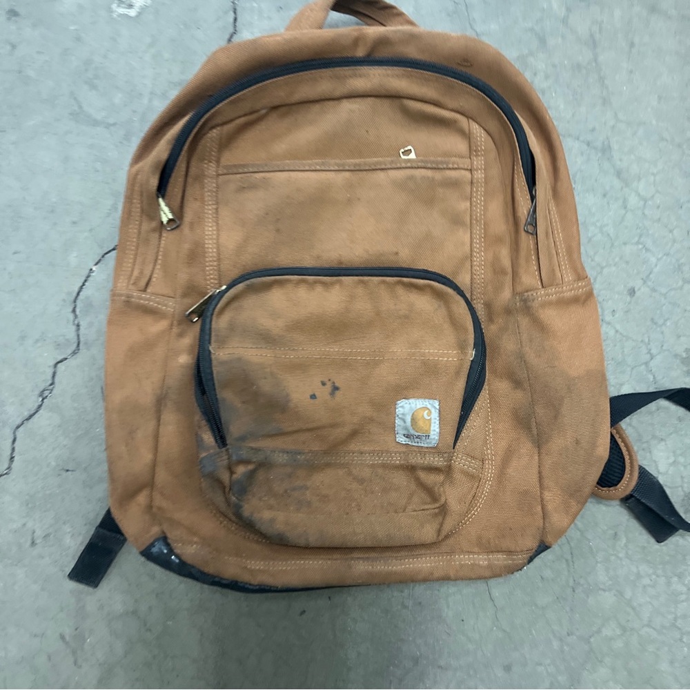 Carhartt Brown Canvas Backpack - Durable Men’s Workpack 28L